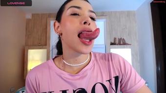 long tongue and exotic saliva