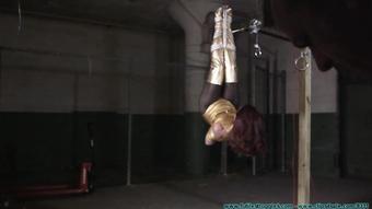 Fayth As The Golden Guardian Trapped Captured Stripped Hung Mummified Demasked 1