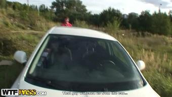 Real Couples Sex On The Hood Of A Car