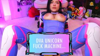 D.Va Fuck Machine + Unicorn Dildo + Domi - November 17, 2023