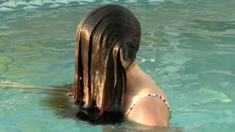 Ashlynn Taylor - Wet Pool Hair