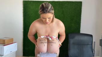 Tied up boobs cr*shing boxes - July 17, 2025