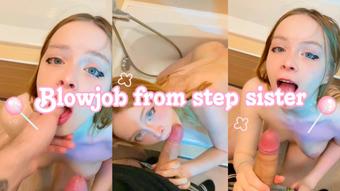 POV shower sex&bj with your step sis