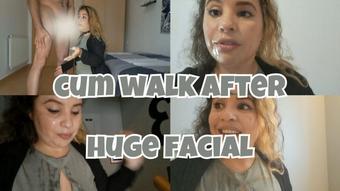 Short Cum Walk After Huge Facial - September 12, 2023