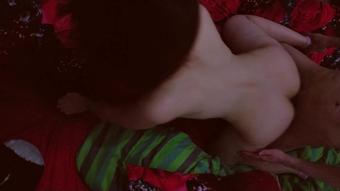 Passionate couple having hard sex