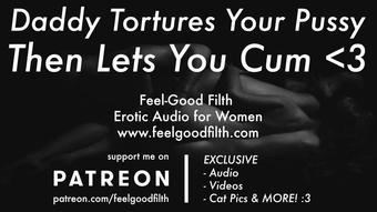 Daddy Ties You to the Bed & Teases Your Pussy + Afercare (Erotic Audio for Women)