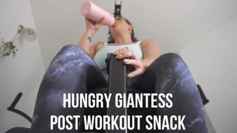 A Post Workout Snack For a Hungry Giantess - August 26, 2023
