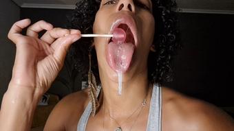 Drooly lollipop sucking - July 13, 2023
