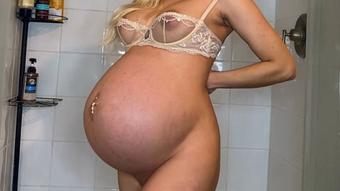 4K - 40 Weeks Pregnant Belly Worship JOI - April 27, 2023