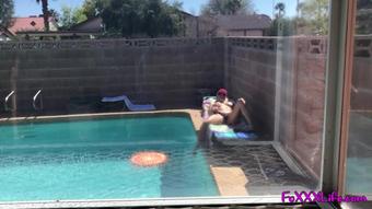 019 Plumber Catches Owner Tanning Naked By Pool - Foxxxlife -_Foxxxlife_1080P