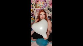Nerdy Ginger Blows heart & rides loon - March 16, 2022