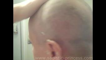 Goddess Lilith Headshaving Pt 2 Razor Shaving Cream