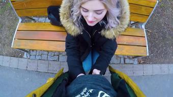 Cute Teen Swallows Cum For Cash - Public Blowjob In The Park By Eva Elfie