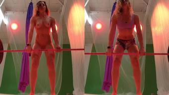 Naked vs Clothed Fitness Study to Music - April 04, 2020