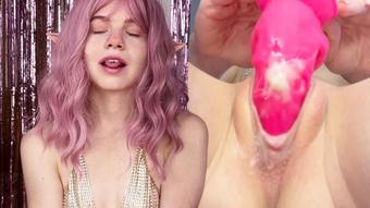 Little elf cums close-up - December 10, 2022