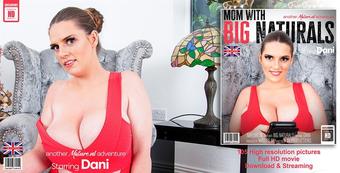Dani (EU) (30) - Big natural breasted mom Dani playing with her pussy / 14138
