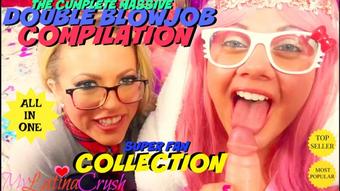 Mylatinacrush Double Blowjob Cumpilation