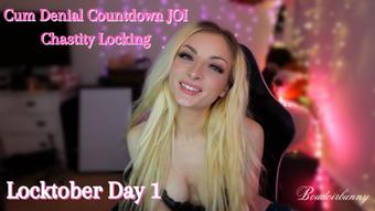 JOI Cum Denial & Chastity Cage Lock: Locktober Day 1