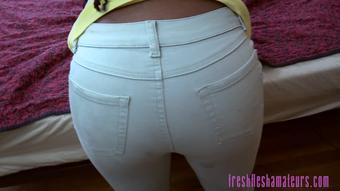 Twiggy Valentine Jeans Fetish POV