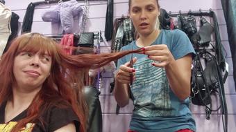 The losers hair is cut off
