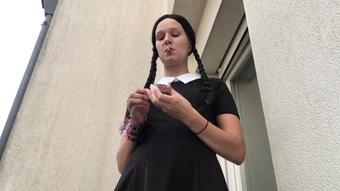 Wednesday Cosplay Smoking