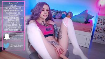 getting fucked by fuckmachine and footjob
