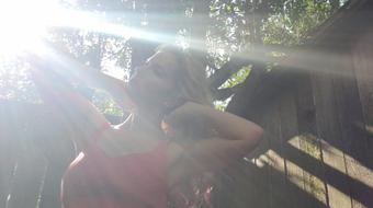 Nadia Layne Yoga Outdoor Upskirt And Pussy Spread