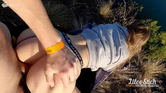 Dangerous Public Sex On The Edge Of A Abyss; Let'S Show My Ass To The World¿_Liloostich_1080P