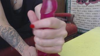Lexdollface Finger Squeeze On Dildo