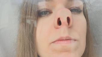 Nose, Lips Against Glass & Silly Faces