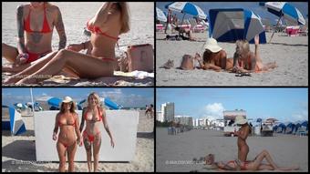 Alex Red Bikinis On The Beach