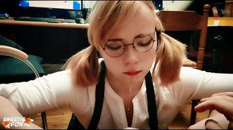 Student Sloppy Facefuck and Cumshot POV - January 21, 2020