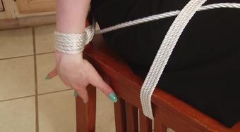 Timeout For Gwen In The Kitchen - Chair Tie For Gwen Stark