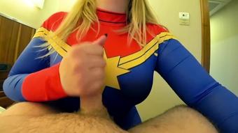 Captain Marvel with big ass fucks Aladdin :D