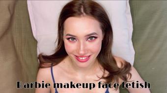 Pink Makeup face fetish video