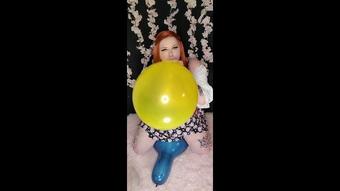 Ginger BBW S2P and Blows Big Balloons - March 04, 2022
