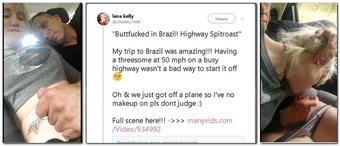 Lena Kelly / Buttfucked in Brazil: Highway Spitroast