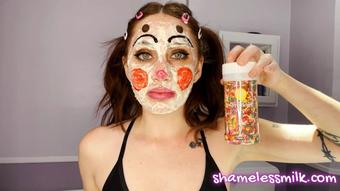 Clown Makeup Tutorial with Cake Supplies