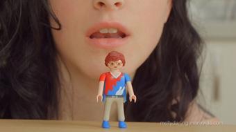 Giantess Teases Small Man - Vore Fetish