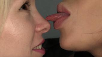 Sensual Nose Play Fun With Anna Kovachenko & Nikki Brooks