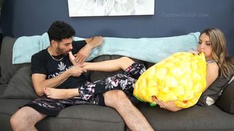Madison's Feet Worship+ Inflatable Blow