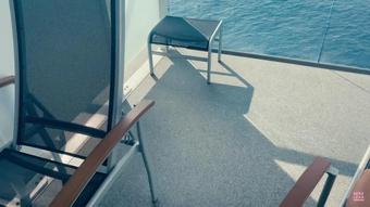 Getting fucked on the balcony of a cruise ship