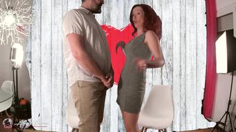 Caught fucking after first dates show on Valentine's Day (Risky public sex)