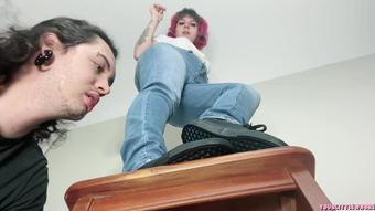 Human Doormat And Ashtray Spit