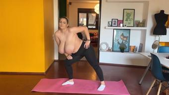 Topless yoga moves - February 07, 2024