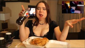 14-2-2022_Fit Date Eats Like A Fat Pig And Gets Bloated