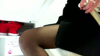 MASTURBATE AT WORK : DAY 15 ,Green linjerie,