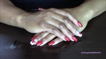 Josie4Yourpleasure Oiling My Hands Valentines Day Nails