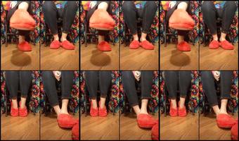 Daisyduncan 10 05 2020 283981225 Red Slippers Tease From A While Back Do You Enjoy Dangling