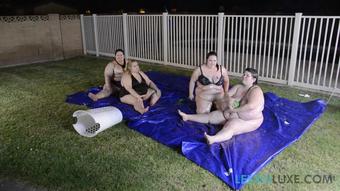 (Lexxxiluxe.Com) Bbw Lube Wrestling